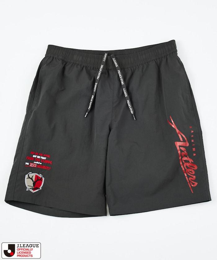 J.LEAGUE × FREAK'S STORE 聯名聯名 支持者設計 鹿島アントラーズ SUPPORTERS NYLON SHORTS 短褲