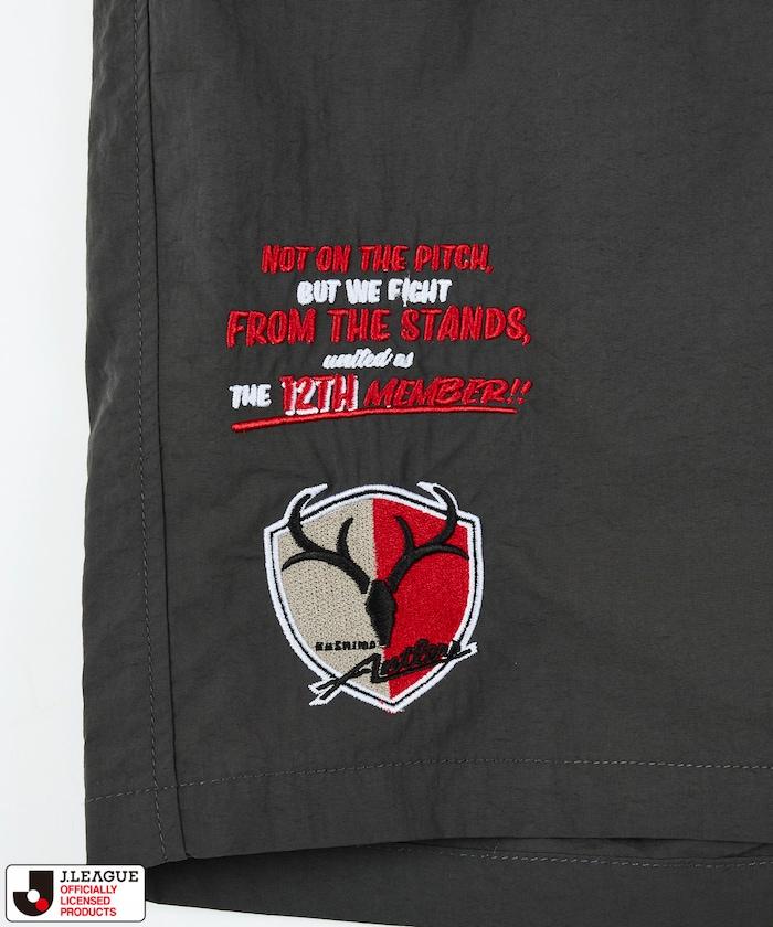 J.LEAGUE × FREAK'S STORE 聯名聯名 支持者設計 鹿島アントラーズ SUPPORTERS NYLON SHORTS 短褲
