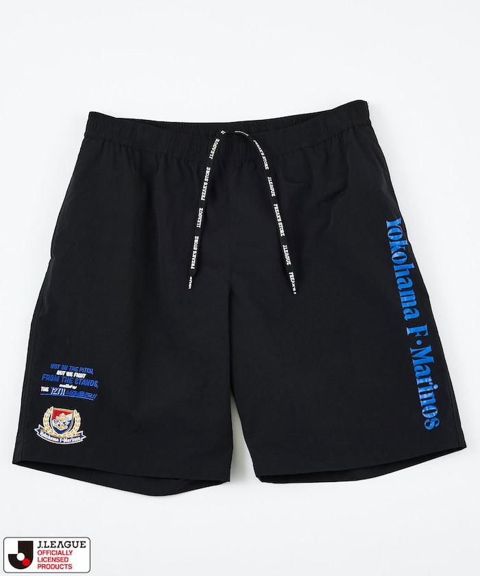 J.LEAGUE × FREAK'S STORE 聯名 SUPPORTERS 尼龍休閒短褲 橫浜F・マリノス款