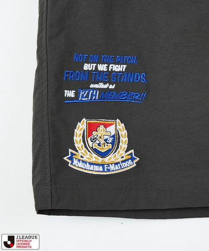 J.LEAGUE × FREAK'S STORE 聯名 SUPPORTERS 尼龍休閒短褲 橫浜F・マリノス款