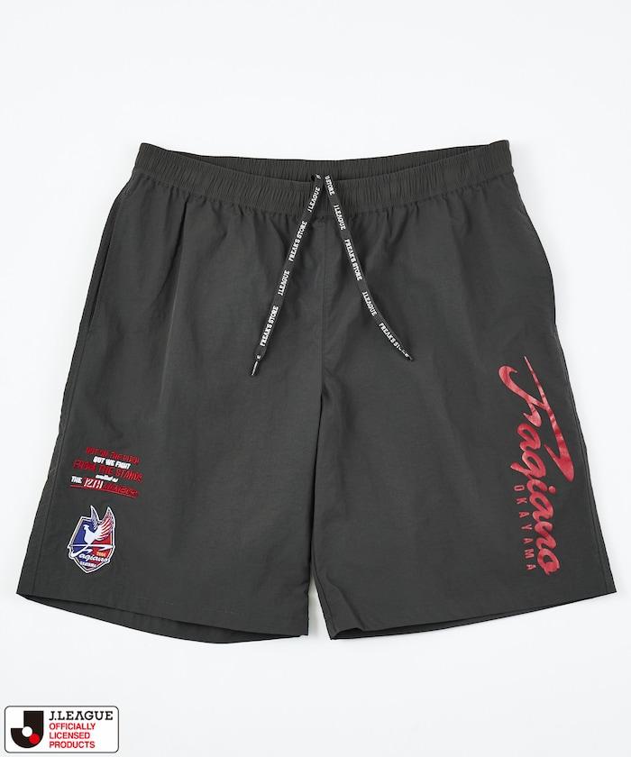 J.LEAGUE × FREAK'S STORE 聯名 支持者款 尼龍 休閒短褲 【ファジアーノ岡山】