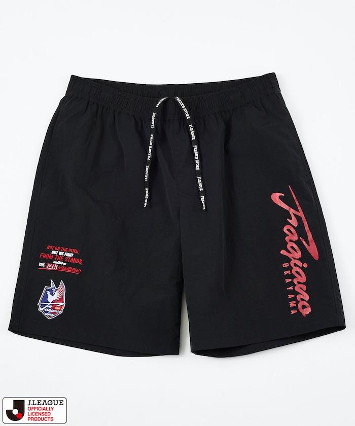 J.LEAGUE × FREAK'S STORE 聯名 支持者款 尼龍 休閒短褲 【ファジアーノ岡山】