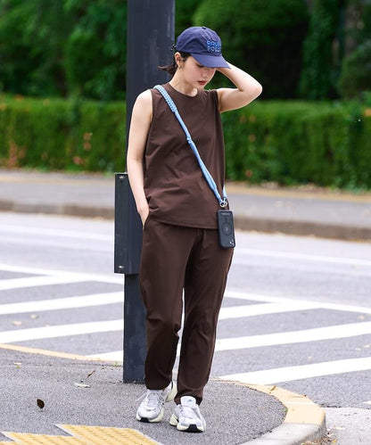 吸水速幹 接觸涼感 防紫外線 無袖 スピードライ 功能套裝（上衣＋褲子）