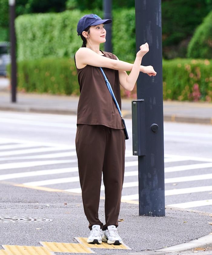 吸水速幹 接觸涼感 防紫外線 無袖 スピードライ 功能套裝（上衣＋褲子）