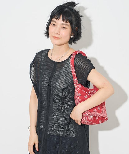 印度網紗刺繡無袖連衣裙