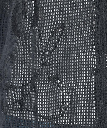 印度網紗刺繡無袖連衣裙