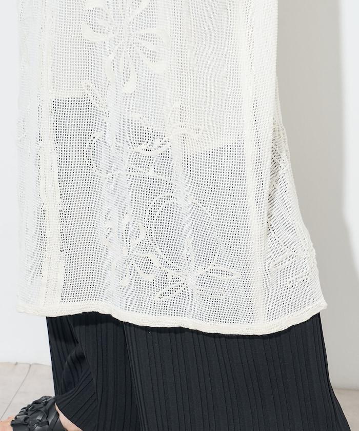 印度網紗刺繡無袖連衣裙