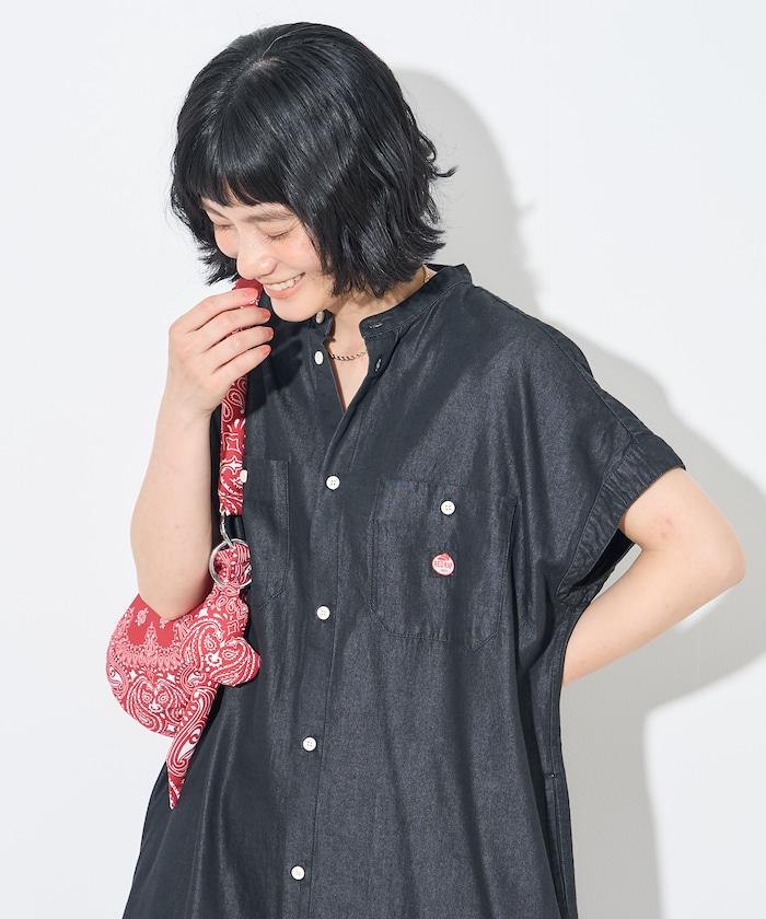 天絲牛仔 法式袖 連衣裙