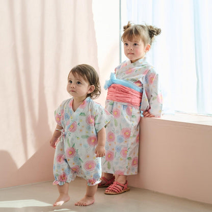 花卉圖案 甚平連體服