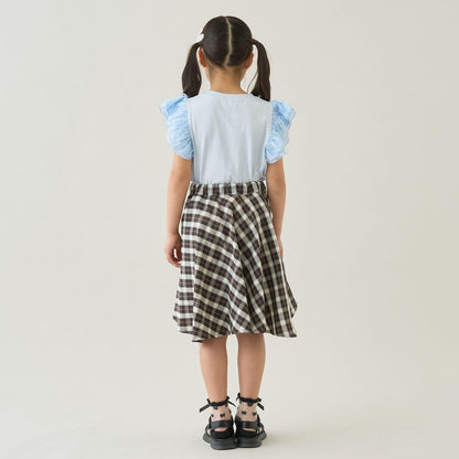 純棉 防汙 UV 接觸冷感 不易變形 蓬鬆荷葉邊袖 T恤
