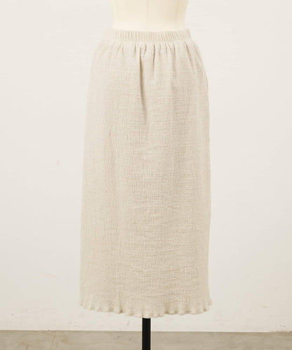 抽褶提花半身裙 《15 quinze》