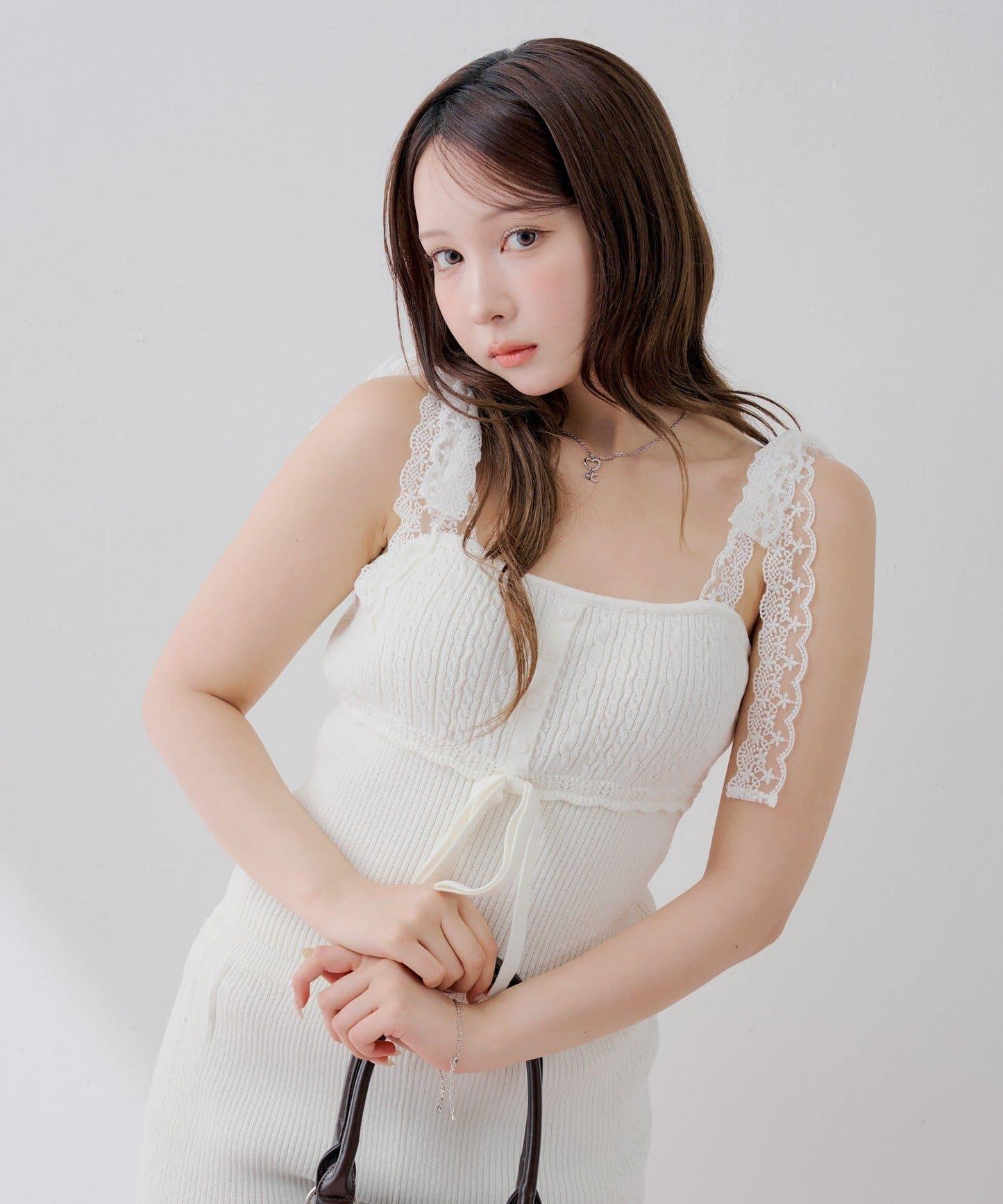 可成套搭配 蕾絲蝴蝶結 針織 吊帶背心