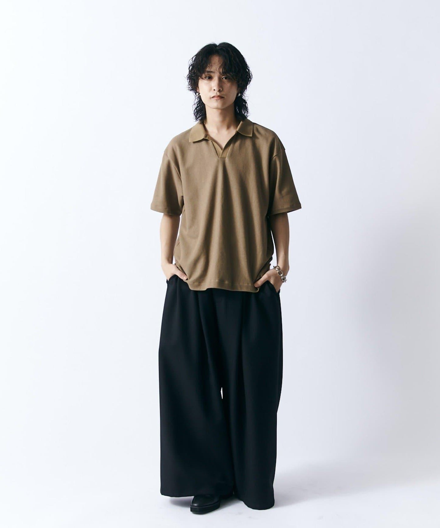珠地面料 S/S 開襟設計 POLO衫