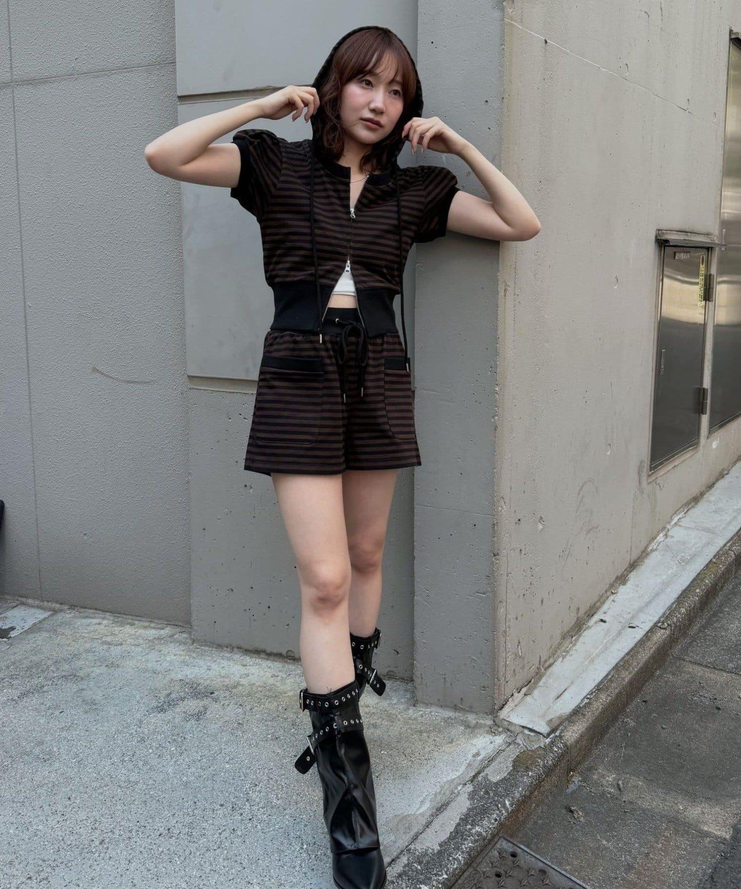 【mline】連帽短袖衛衣