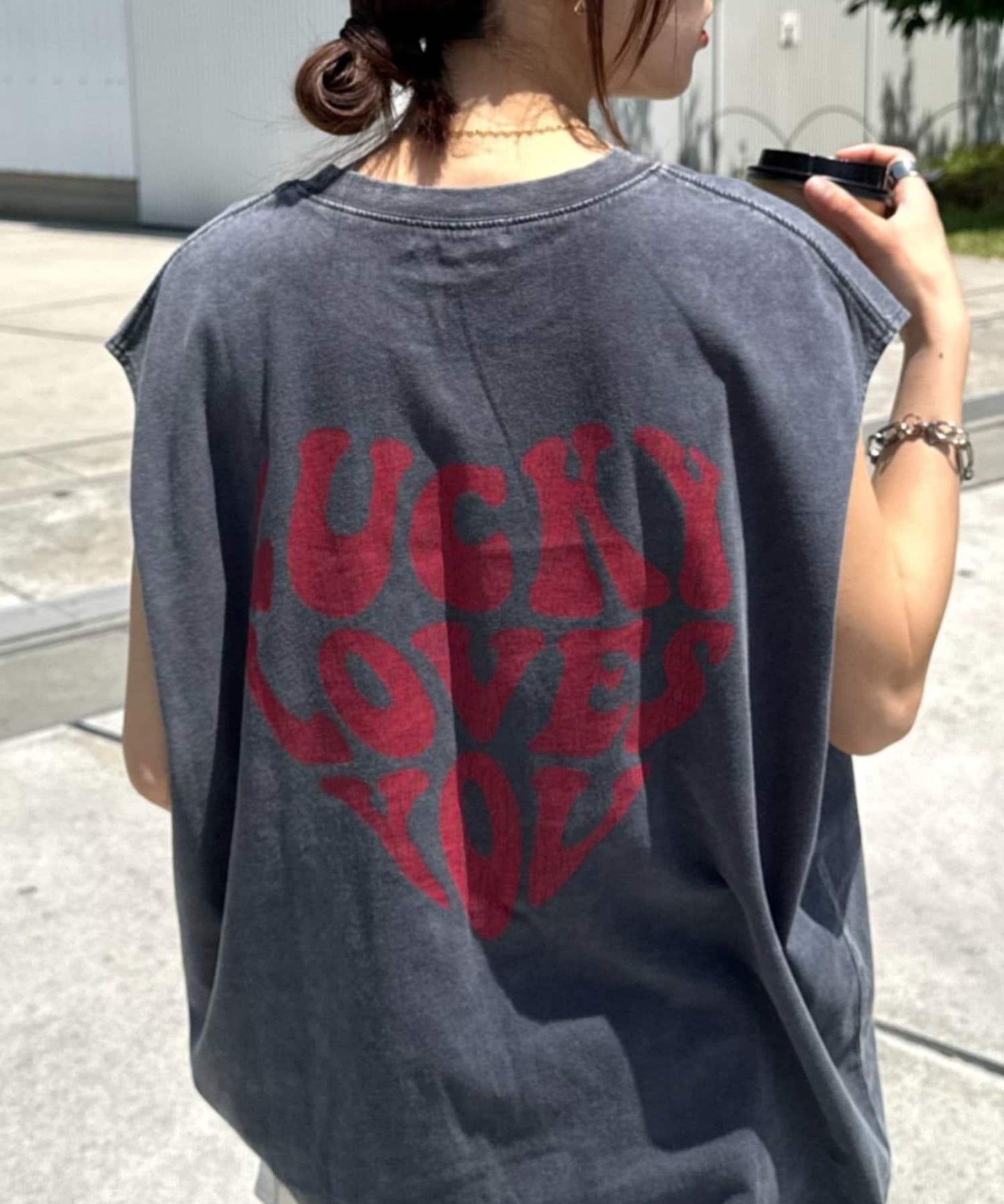粉感做舊 多款圖案 復古 背心