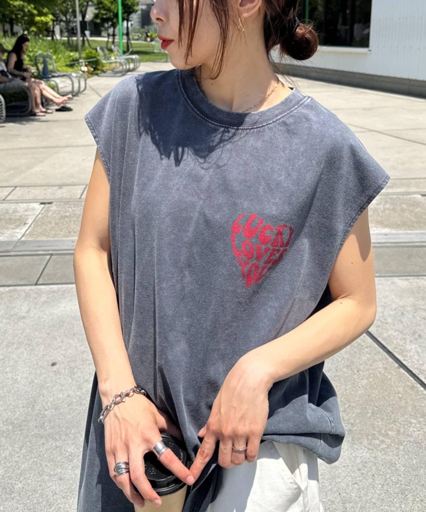 粉感做舊 多款圖案 復古 背心