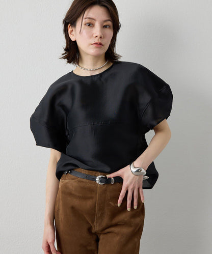 輕透廓形女式襯衫