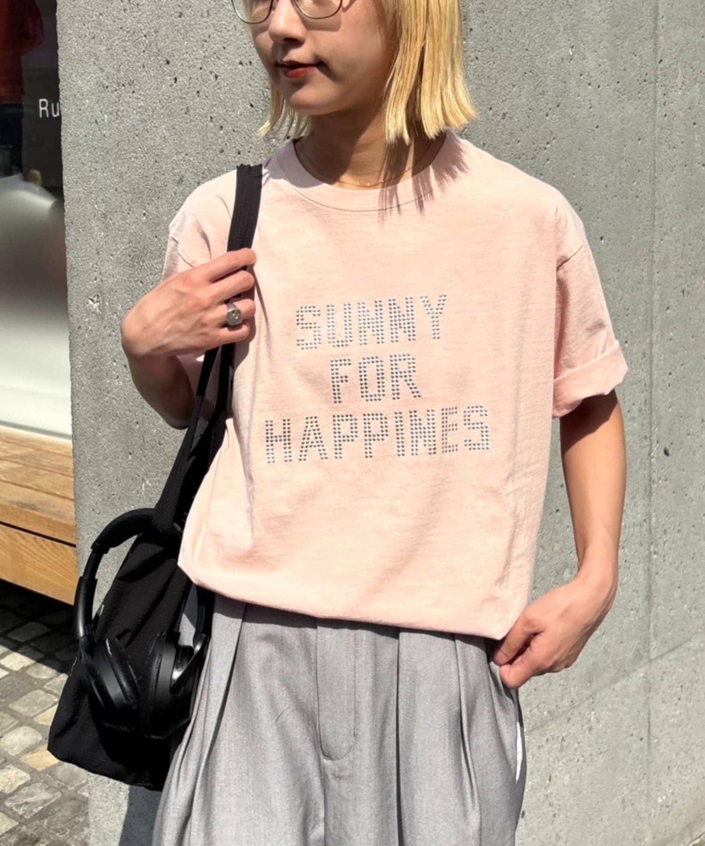 酸洗做舊 鉚釘Logo 棉質 T恤