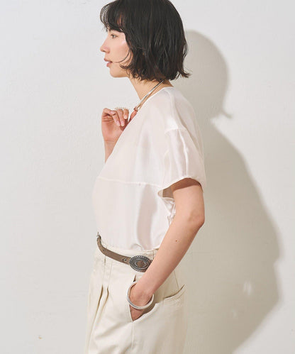 輕透廓形女式襯衫