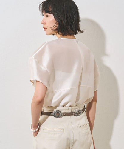輕透廓形女式襯衫