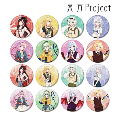 《東方Project》（東方Project） 松本能人插畫 現代風時尚ver. vol.2 交易亮片徽章 完整套BOX（16包入）