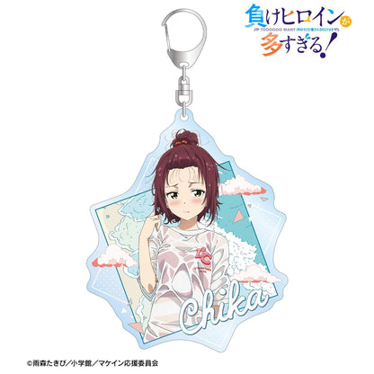 負けヒロインが多すぎる！（敗犬女主太多了！） 小鞠知花 BIG亞克力鑰匙扣 描き下ろし ビーチデートver.