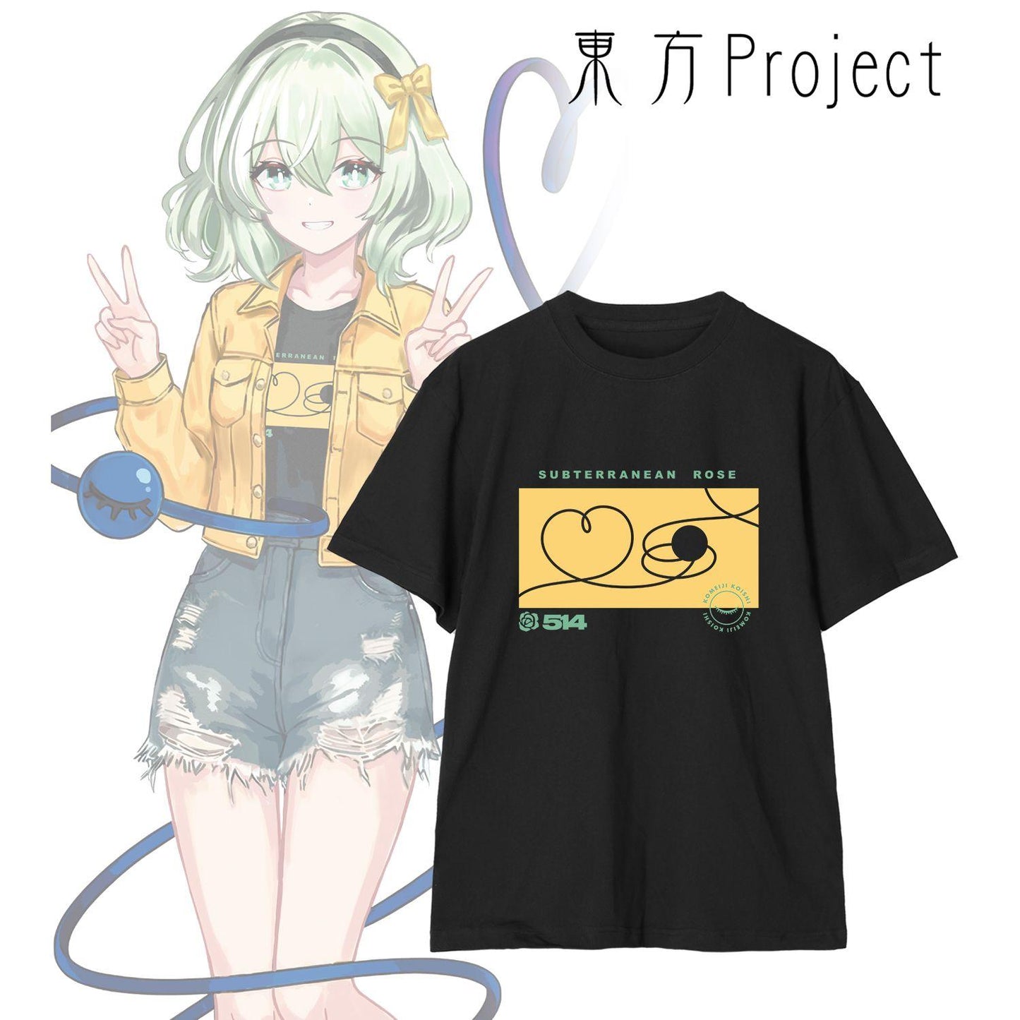 東方Project（東方Project） 現代風尚系列 vol.2 古明地こいし 男女同款T恤 XL款