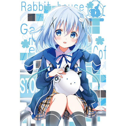 ご註文はうさぎですか? BLOOM（請問您今天要來點兔子嗎？BLOOM） チノ クロラビ 枕套