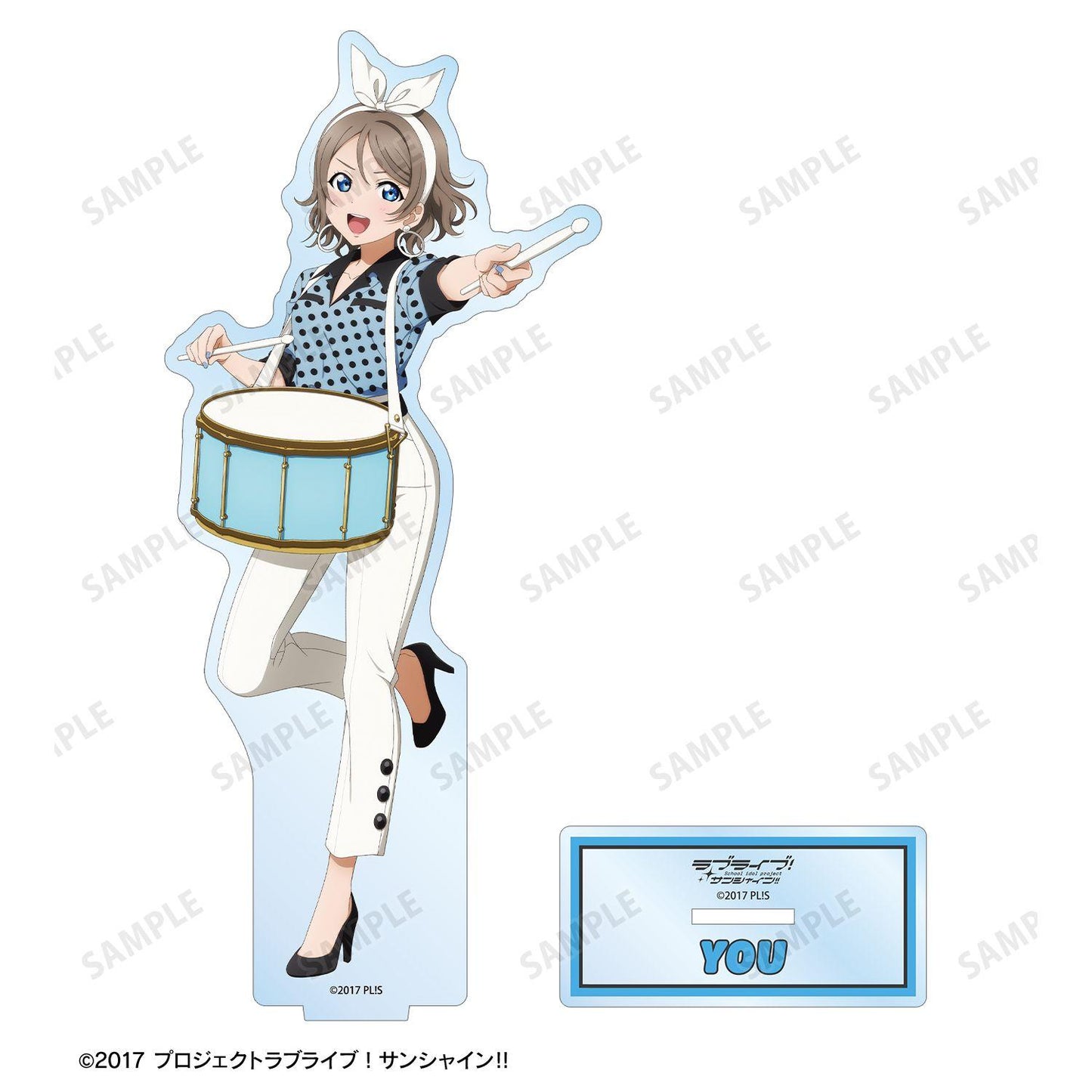 LoveLive! Sunshine!!（學園偶像 陽光！！） 繪製系列 渡辺曜 大號亞克力立牌 The Blue Swell衣裝ver.