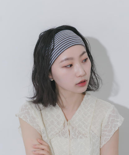 彩色條紋髮帶