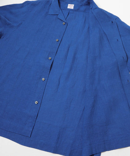 聯名 BROOKS BROTHERS×URBAN RESEARCH LINEN CAMP SHIRTS SHORT-SLEEVE 襯衫