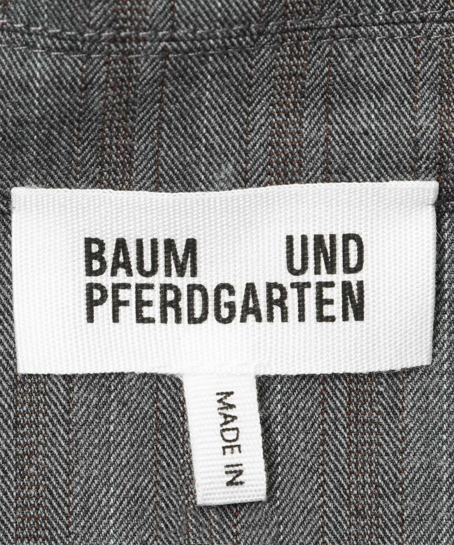 BAUM UND PFERDGARTEN RECYCLED HERRINGBONE 回收材質人字紋襯衫