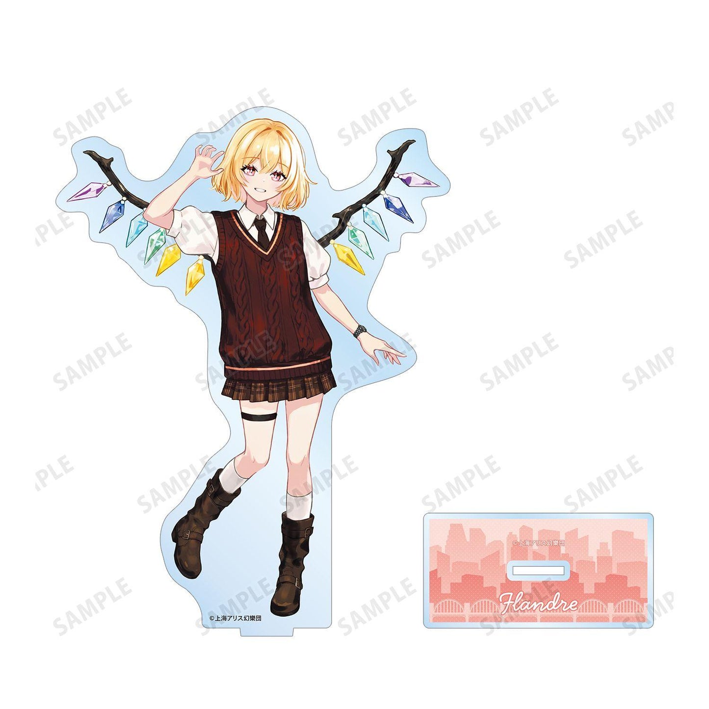 《東方Project》（東方Project） 松本能人插畫系列 第二卷 フランドール・スカーレット 大號亞克力立牌 現代風ファッションver.