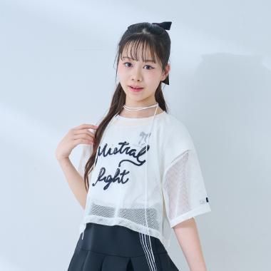 刺繡網眼設計 接觸冷感功能 T恤套裝