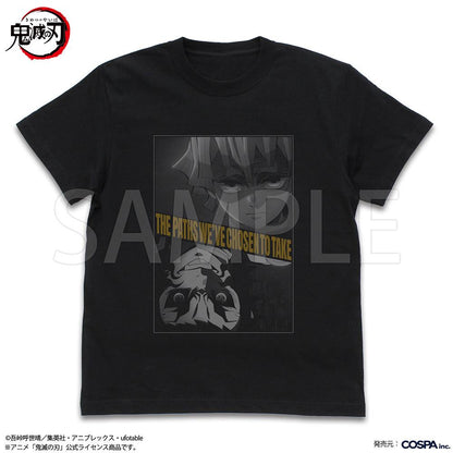 《鬼滅之刃》 善逸 獪嶽 T恤 BLACK M款