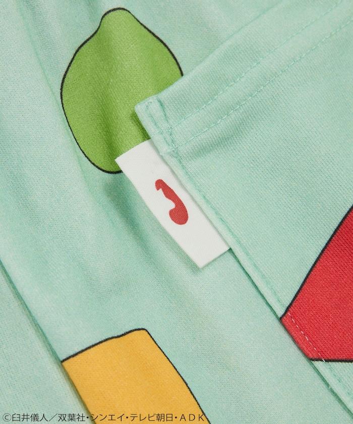 《蠟筆小新》 SAUVENIR×FREAK'S STORE 聯名 加絨室內服套裝 附抽繩揹包