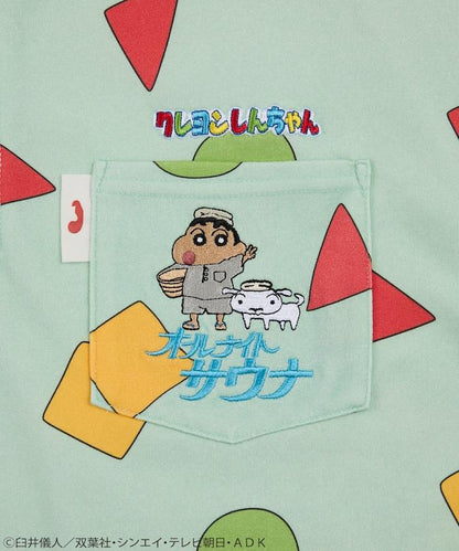 《蠟筆小新》 SAUVENIR×FREAK'S STORE 聯名 加絨室內服套裝 附抽繩揹包