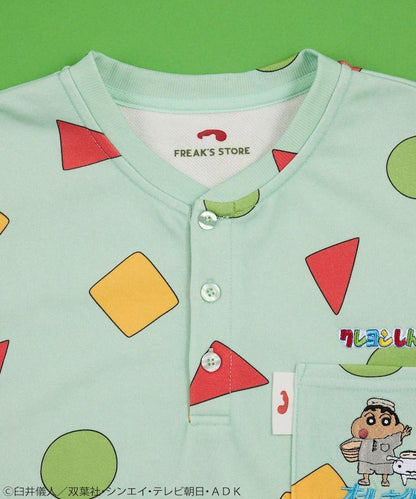 《蠟筆小新》 SAUVENIR×FREAK'S STORE 聯名 加絨室內服套裝 附抽繩揹包