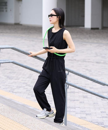 吸水速幹接觸涼感防曬 無袖 連體褲