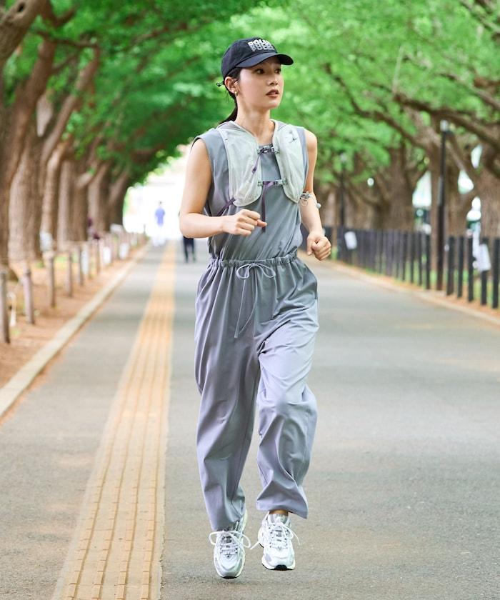 吸水速幹接觸涼感防曬 無袖 連體褲
