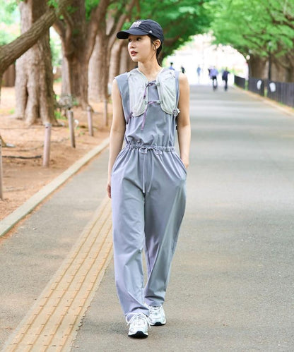 吸水速幹接觸涼感防曬 無袖 連體褲