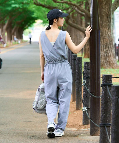 吸水速幹接觸涼感防曬 無袖 連體褲