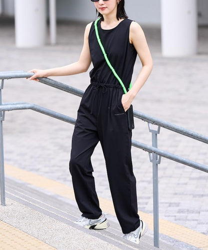 吸水速幹接觸涼感防曬 無袖 連體褲