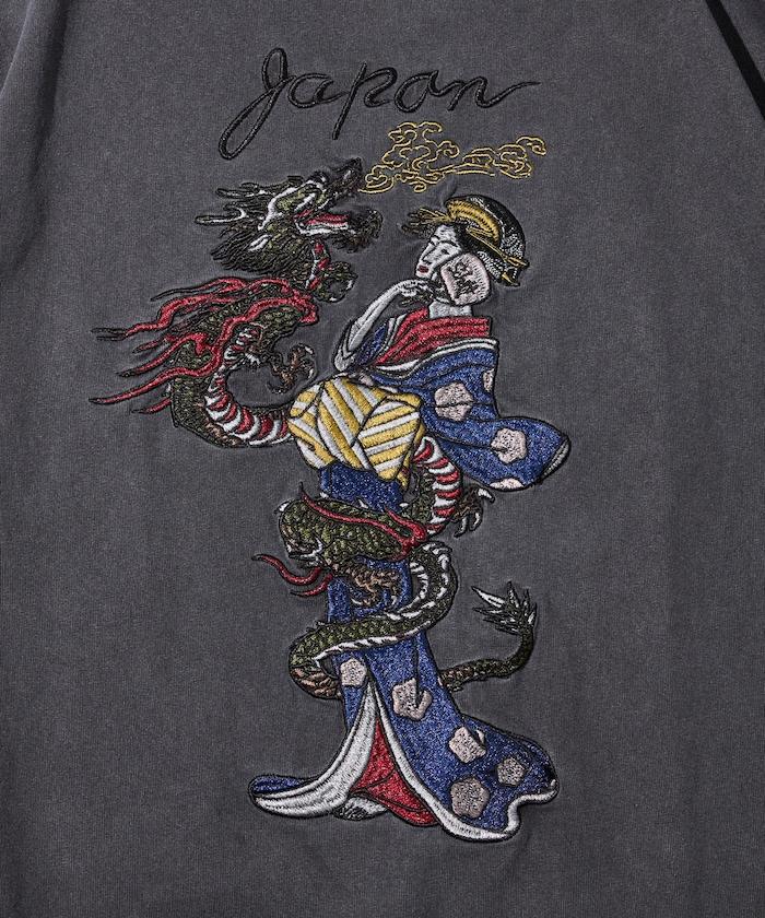 復古風 背部刺繡設計 T恤