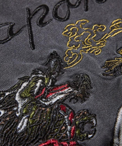 復古風 背部刺繡設計 T恤