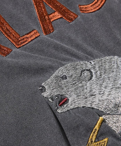 復古風 背部刺繡設計 T恤
