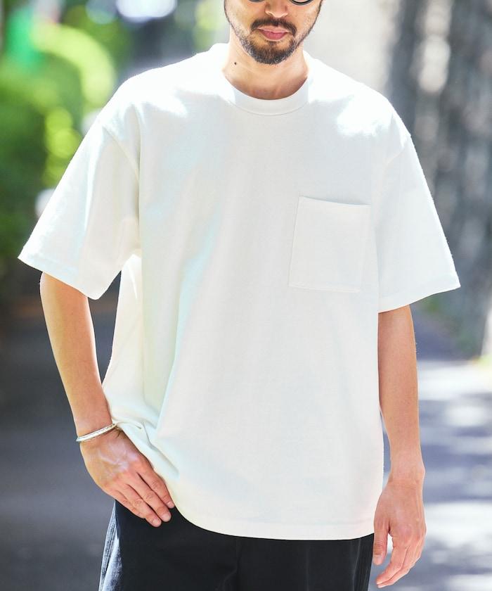 HEAVY WEIGHT/ヘビーウェイト 重磅短袖圓領胸袋T恤 10.5盎司