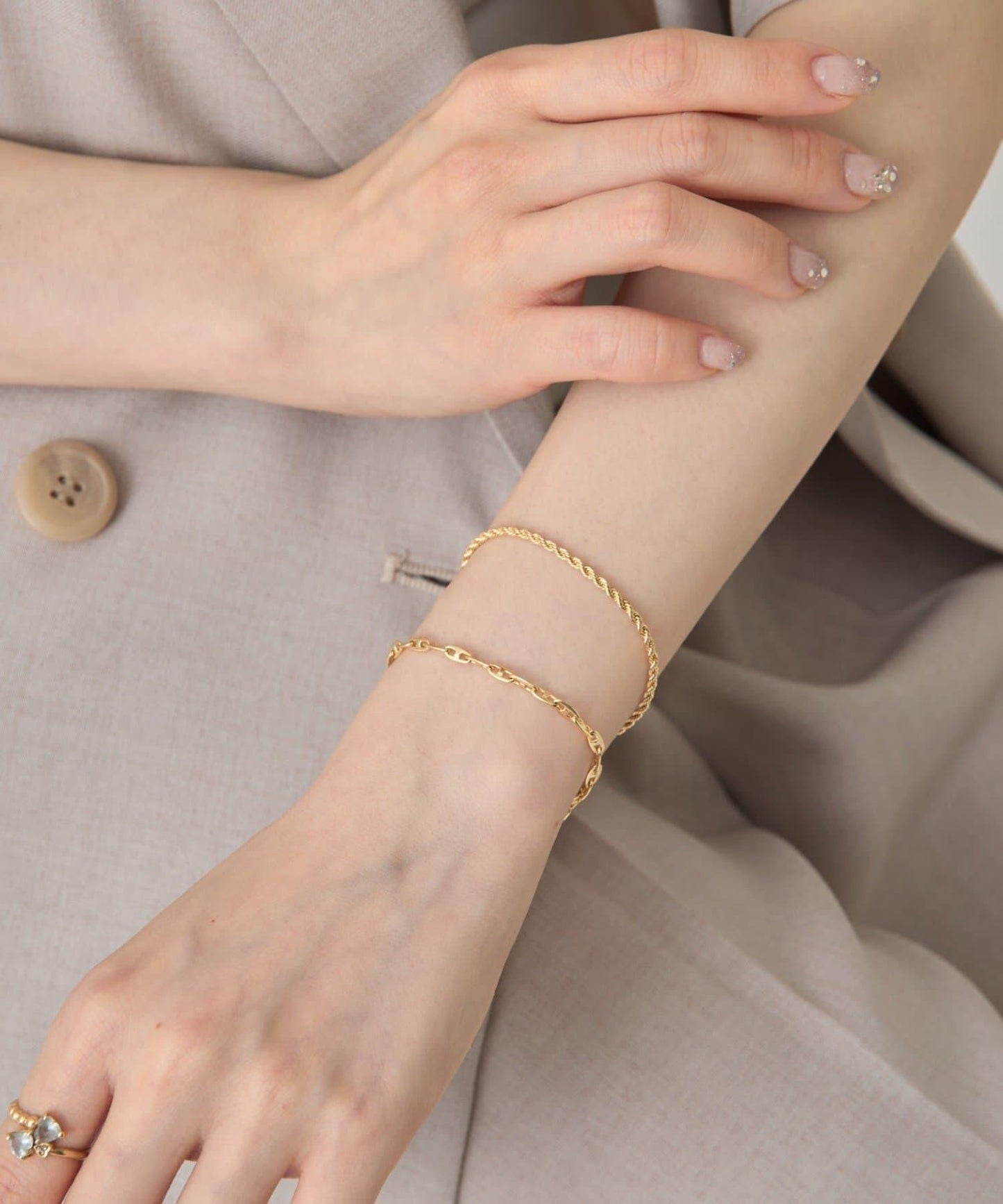 2件套 腳鏈手鍊飾品