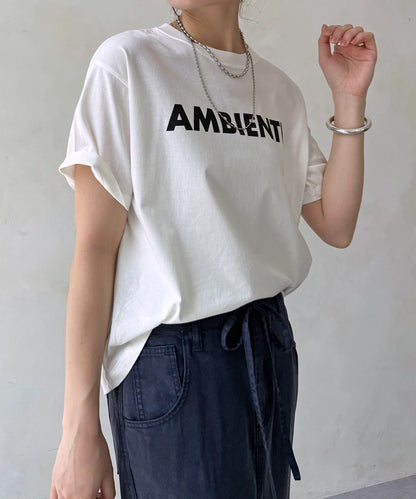AMBIENTE Logo印花 T恤