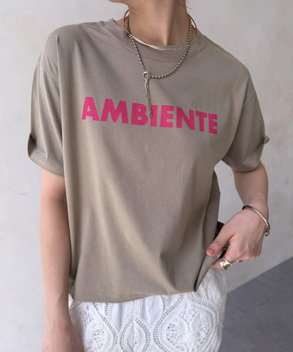 AMBIENTE Logo印花 T恤